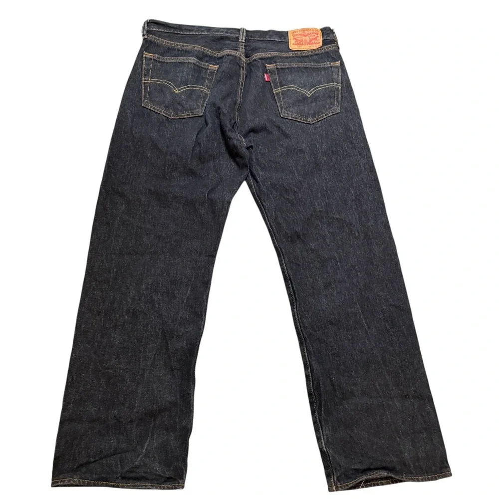 Levi's 501 Original Fit Men's Jeans W36 L30 Rigid Dark Indigo Denim Classic